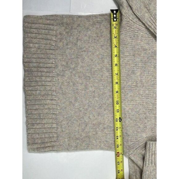 J.Crew Alpaca Blend Crew Neck Sweater Ivory Speckled Yarn Long Sleeves - Picture 10 of 12